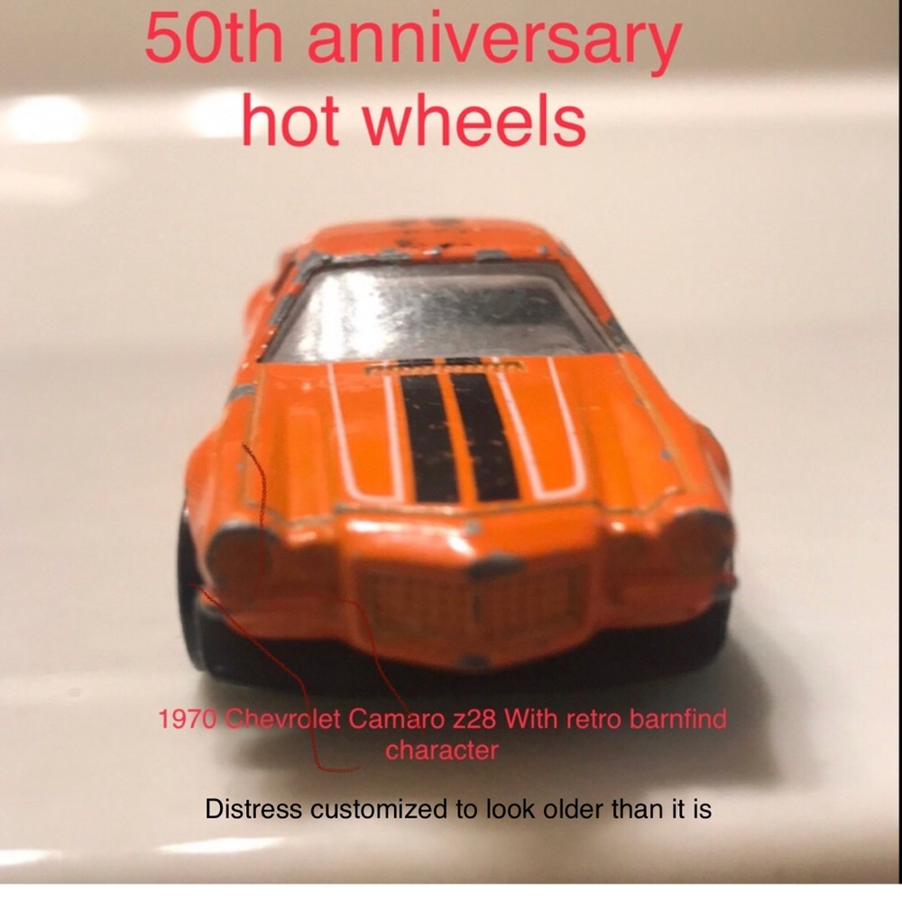🔥🛞Hot wheels 2018 50th anniversary ed.1970Camaro Hotchkis supercharger © 2011
